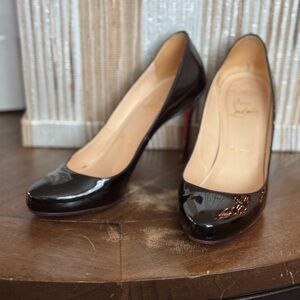 Christian Louboutin “Dolly” Black Patent Leather Pumps EU 37